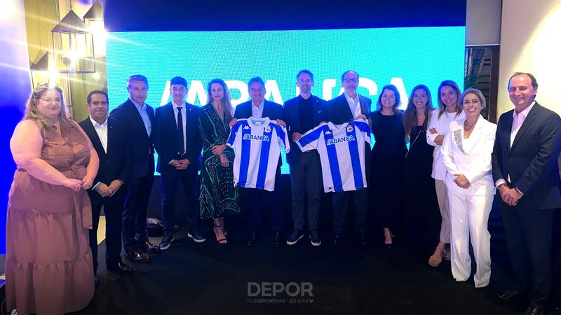 O RC Deportivo participou nun acto de ABANCA en São Paulo que reuniu á comunidade empresarial galega
