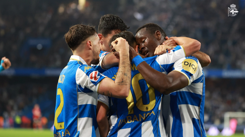 El Dépor suma 3 puntos en ABANCA-RIAZOR ante el CD Mirandés "para seguir peleando por todo hasta el último momento"