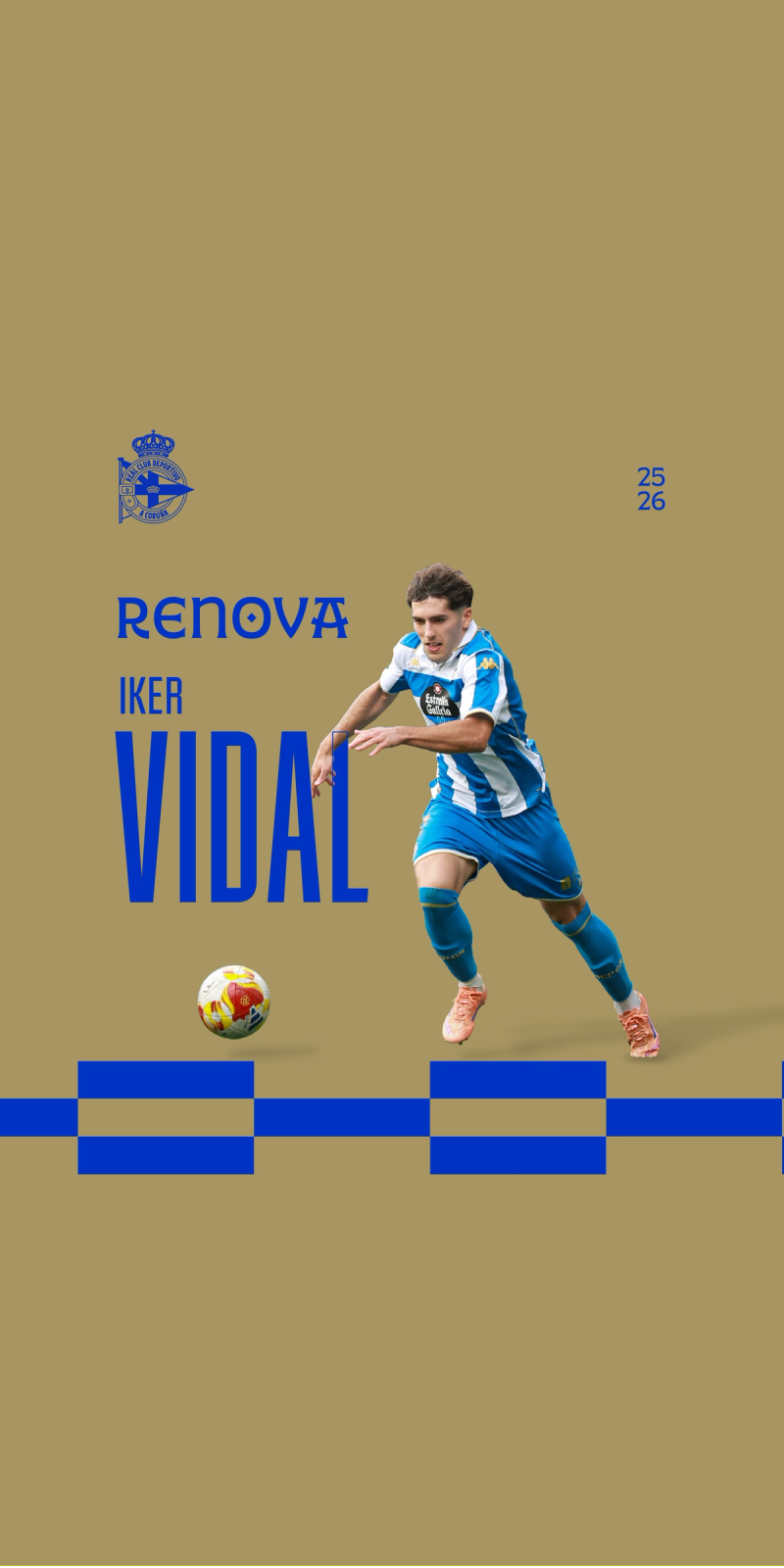 Íker Vidal continuará en el Fabril hasta 2027