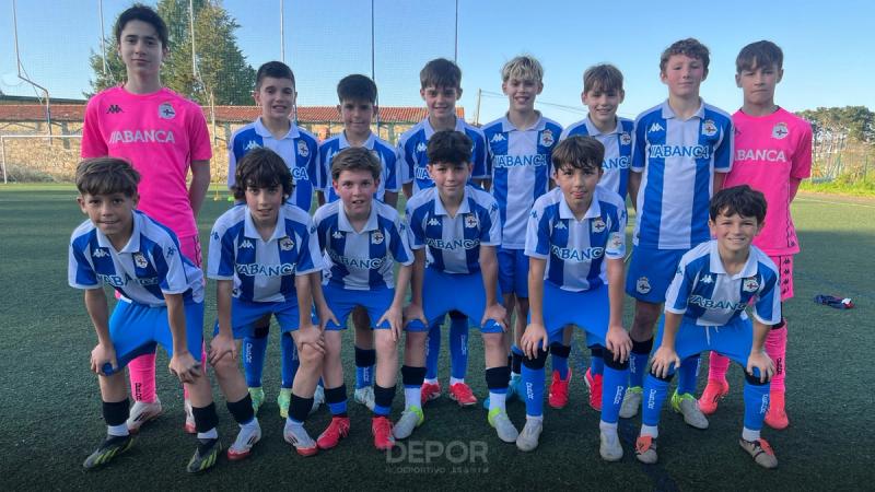 Triunfo hoxe luns do Alevín A ante o Atlético Coruña Montañeros CF para pechar unha longa fin de semana en ANOSACANTEIRA