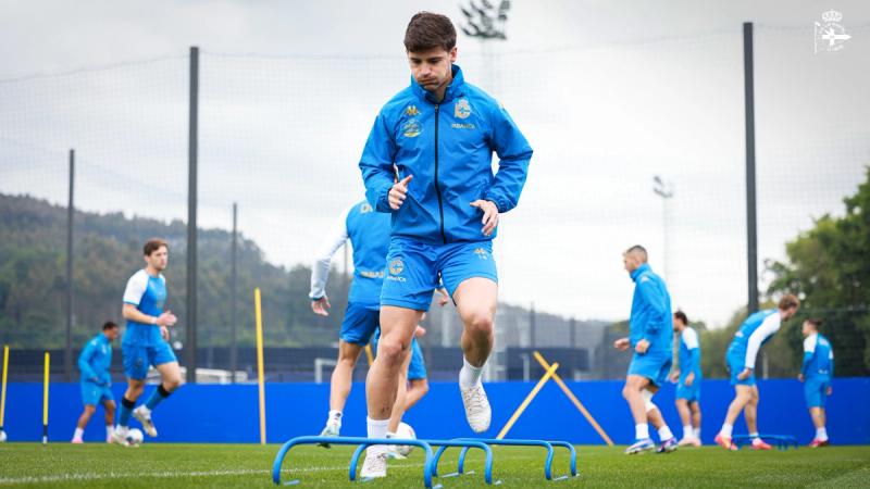 Primeira sesión da semana do Dépor coa enerxía posta unicamente no seguinte reto, a visita do FC Andorra do domingo 17 de maio