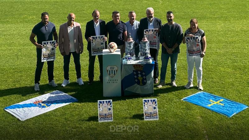 Presentado en Ribadeo o Trofeo Emma Cuervo que enfronta o 6 de agosto ao Dépor e ao Real Oviedo