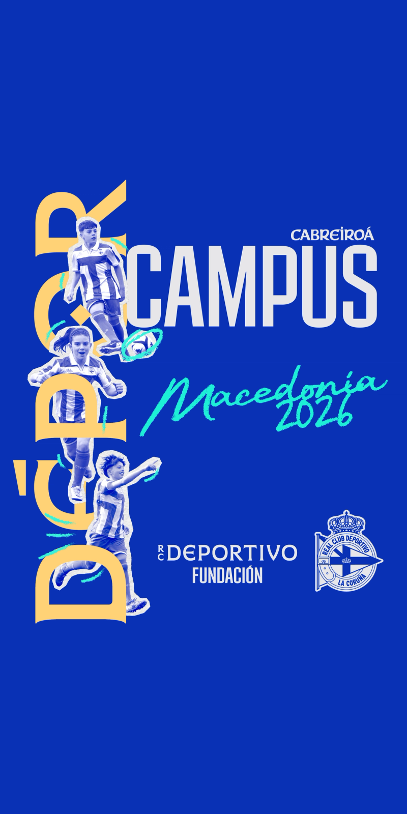 La RC Deportivo Fundación pone en marcha el primer Dépor Campus en Macedonia