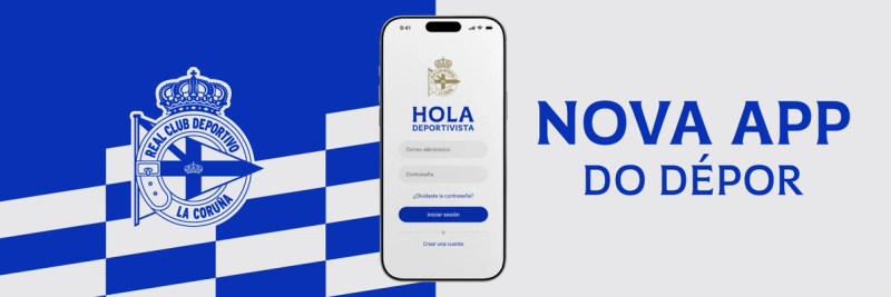 El RC Deportivo presenta una nueva app que integra todas las funcionalidades en un entorno personalizado y completamente accesible