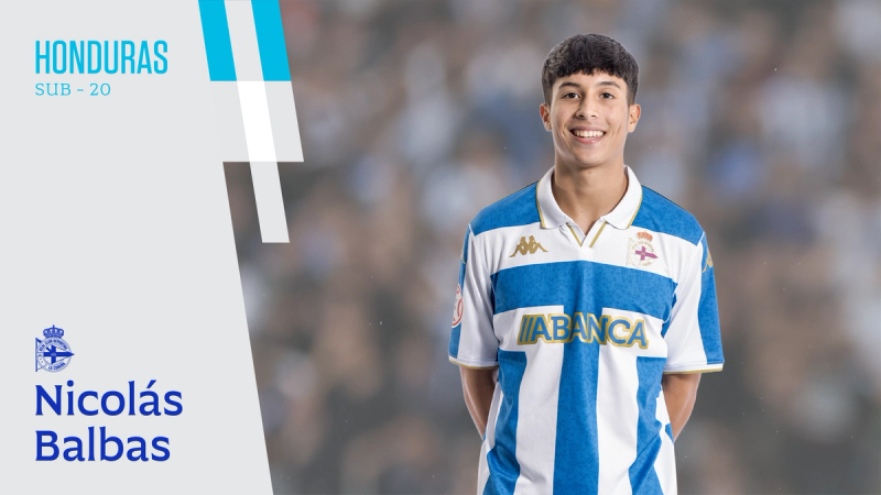 El juvenil deportivista Nico Balbas, a la sub-20 de Honduras
