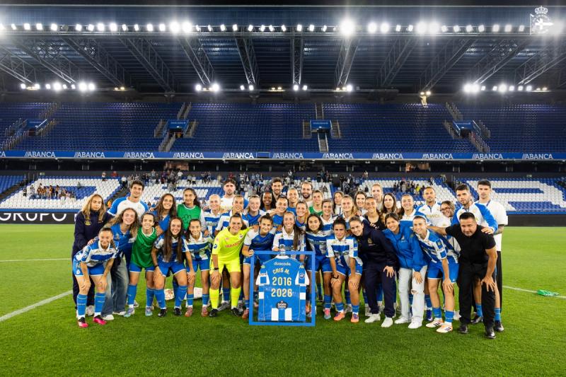 Empate del Dépor ABANCA ante el RCD Espanyol en la emocionante despedida de Cris Martinez y Fran Alonso de ABANCA-RIAZOR