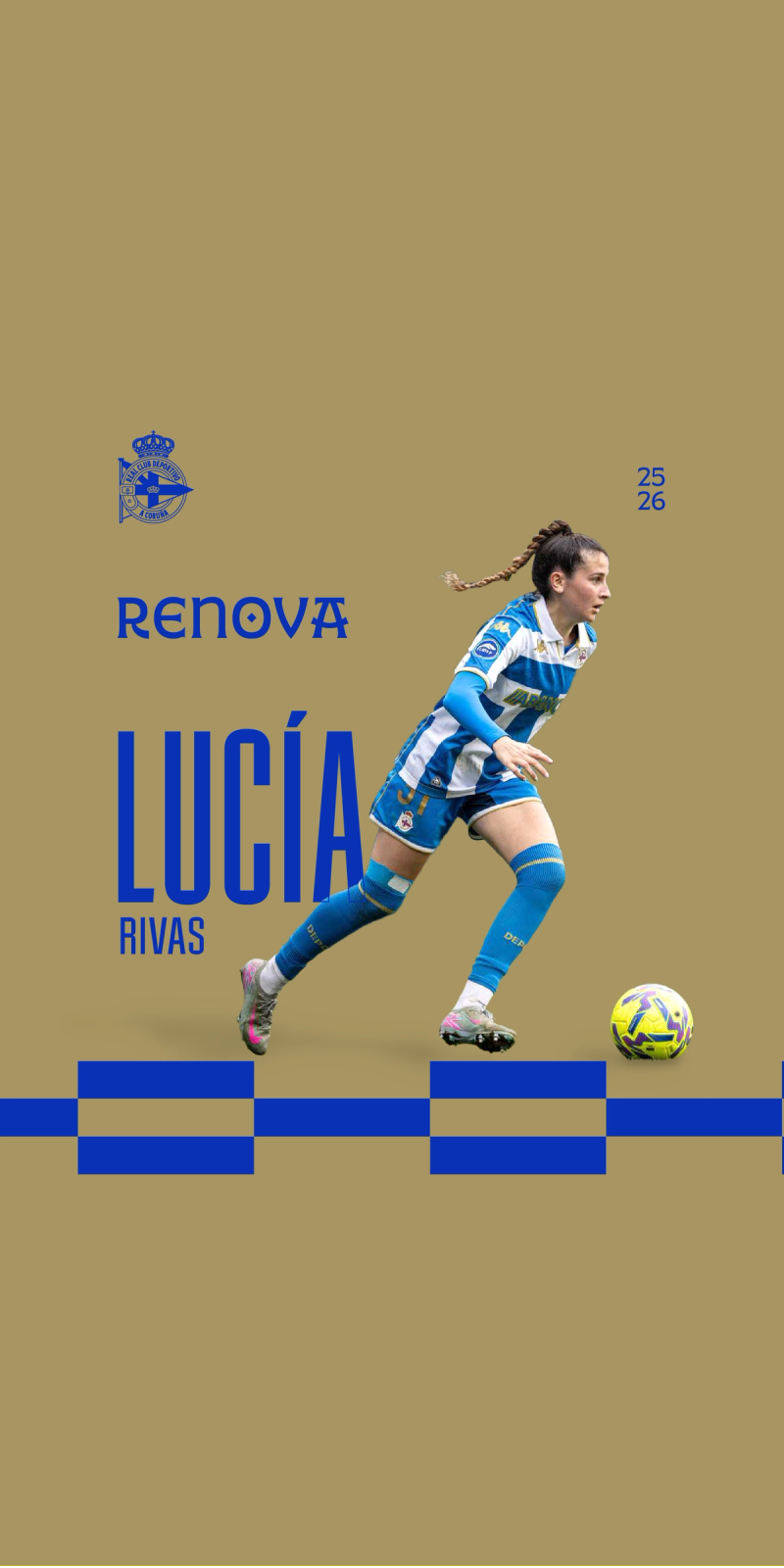 Lucía Rivas amplía a súa vinculación co RC Deportivo ata 2028