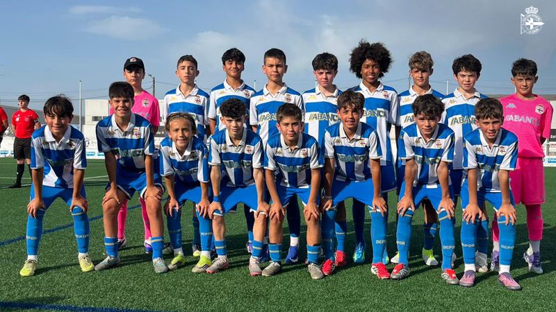 El Alevín deportivista, subcampeón del Trofeo Conservas Calvo de fútbol 11